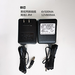 铁芯美规两脚扁插1